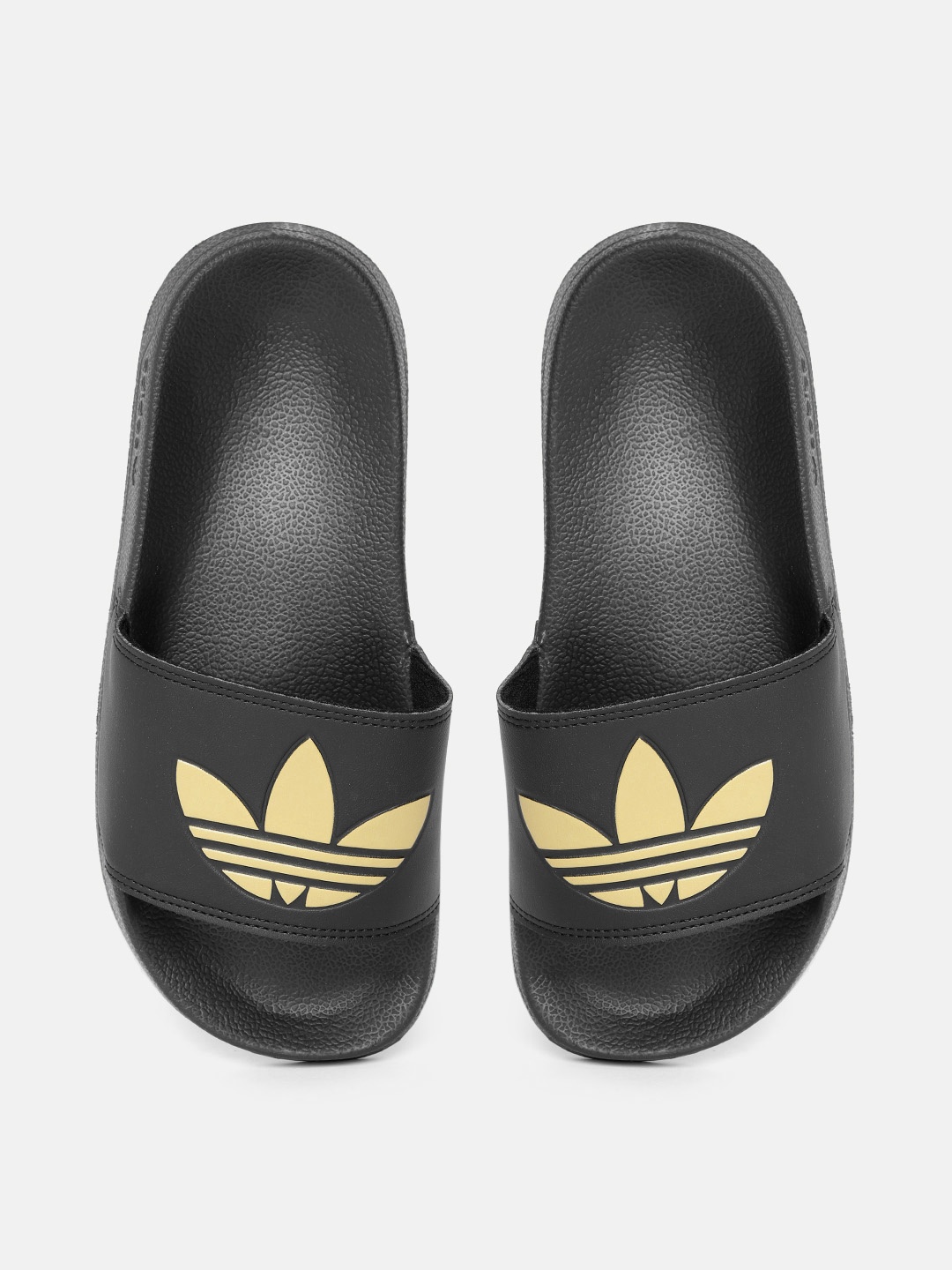 

ADIDAS Originals Women Black Gold-Toned Adilette Lite Sliders