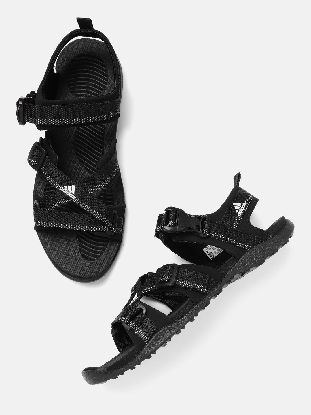

ADIDAS Men Black & White Woven Design Nu Gladi Sports Sandals