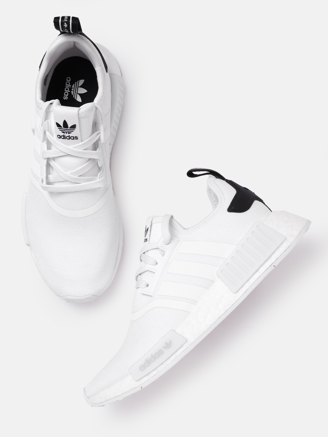 

ADIDAS Originals Unisex White Woven Design NMD_R1 Sneakers