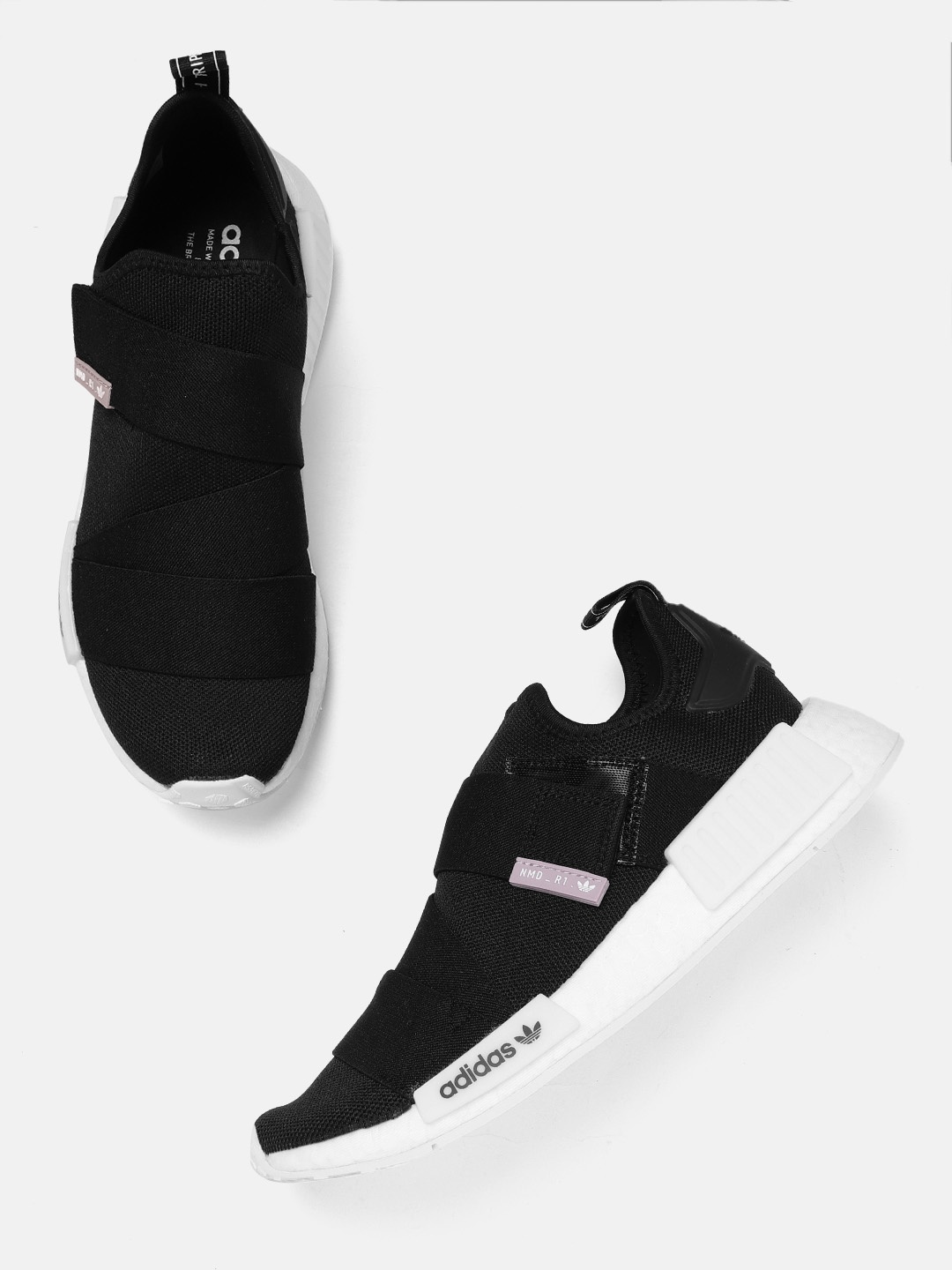 

ADIDAS Originals Women Black Woven Design NMD_R1 Sneakers