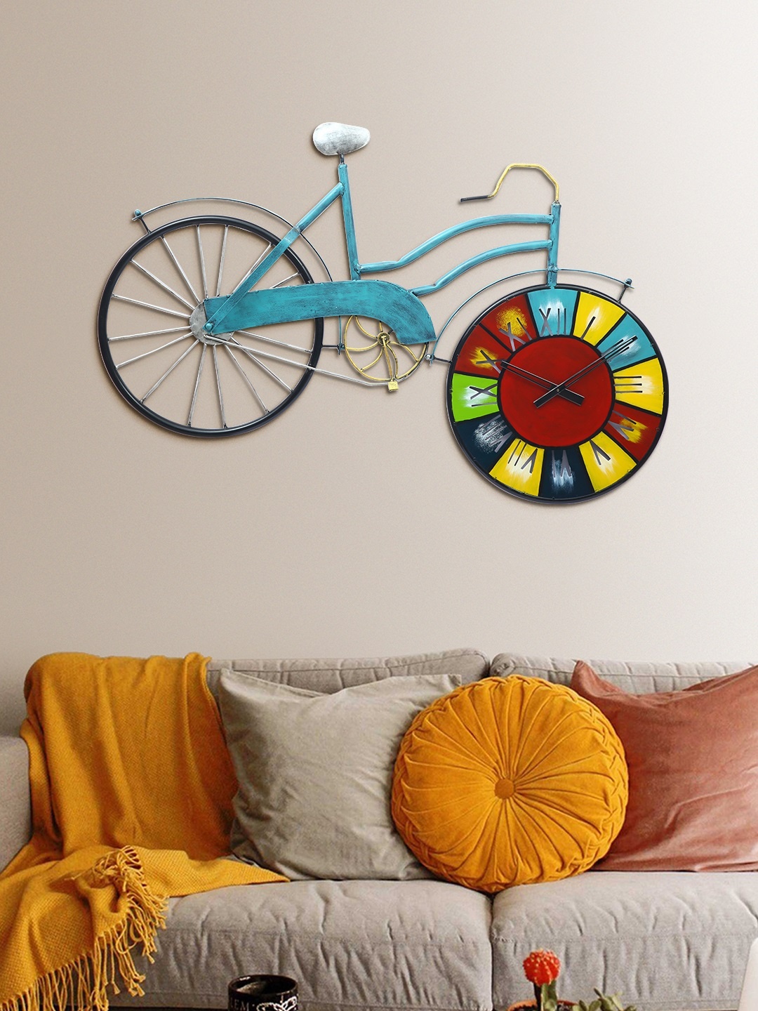 

Aapno Rajasthan Multicoloured Miniature Bicycle Show Piece, Multi