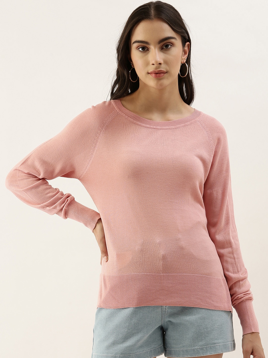 

AND Women Pink Solid Top