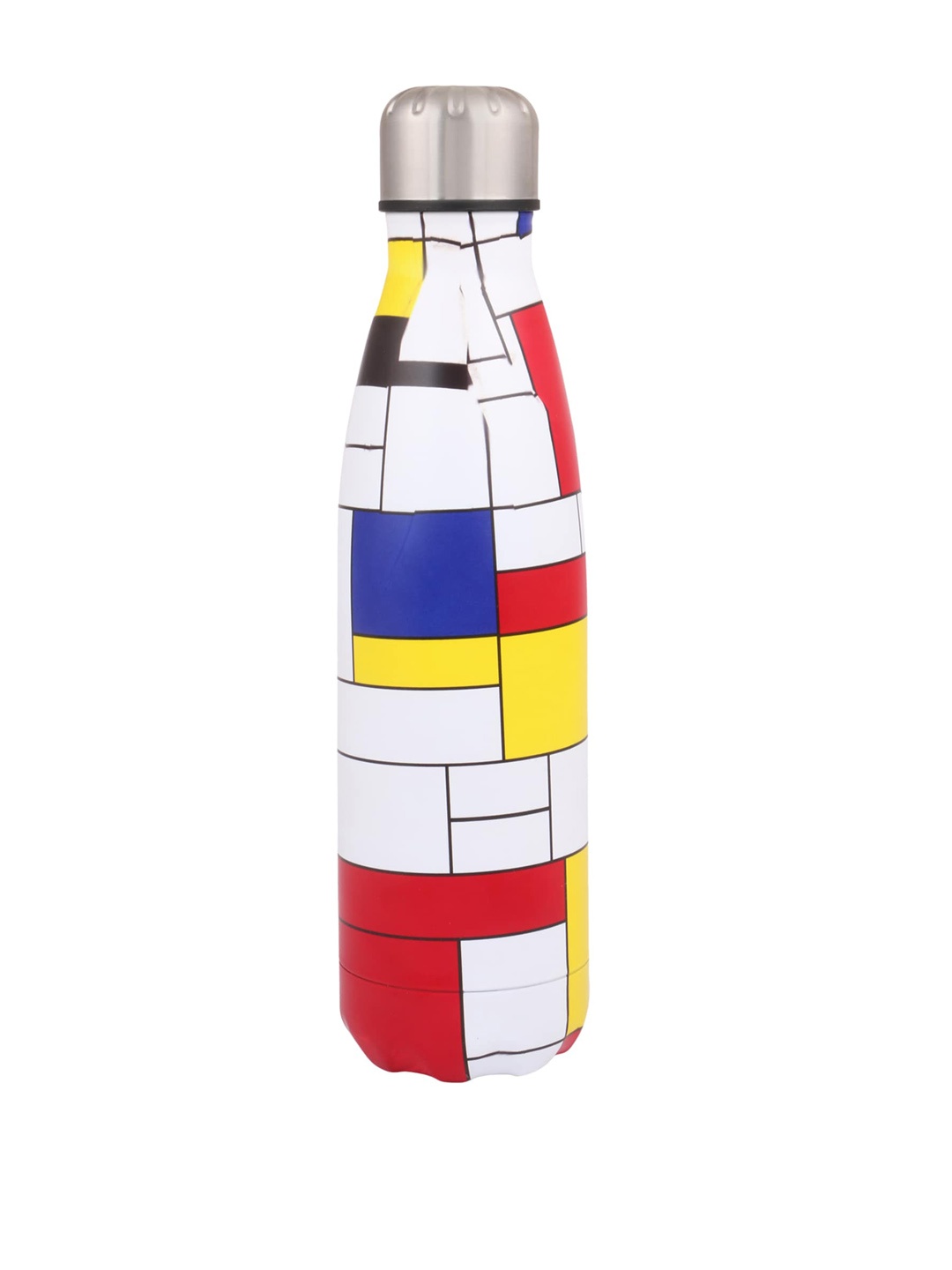 

BORNGRADUATE Yellow & White Colourblocked Water Bottle 500 ML