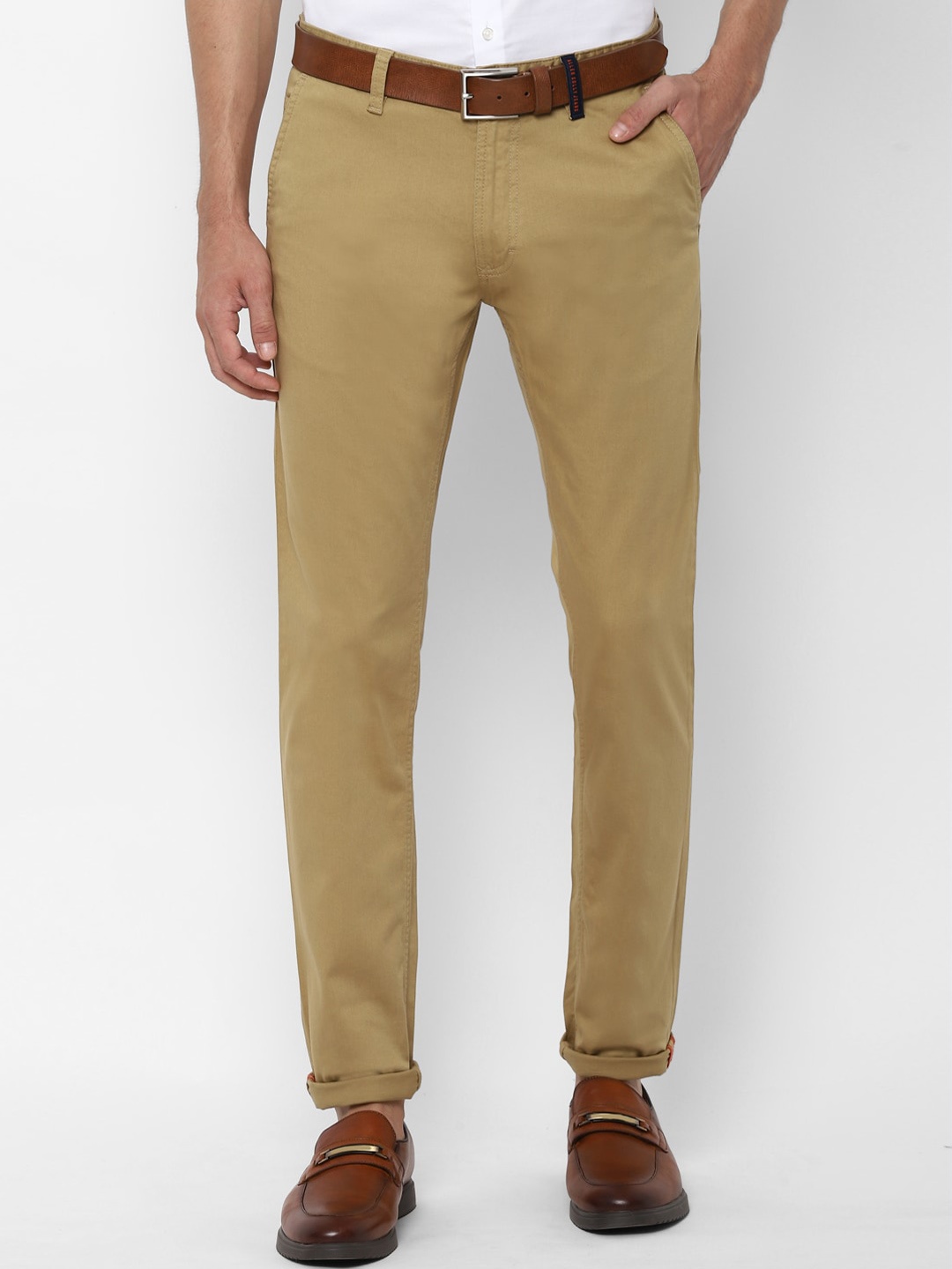

Allen Solly Sport Men Khaki Slim Fit Trousers