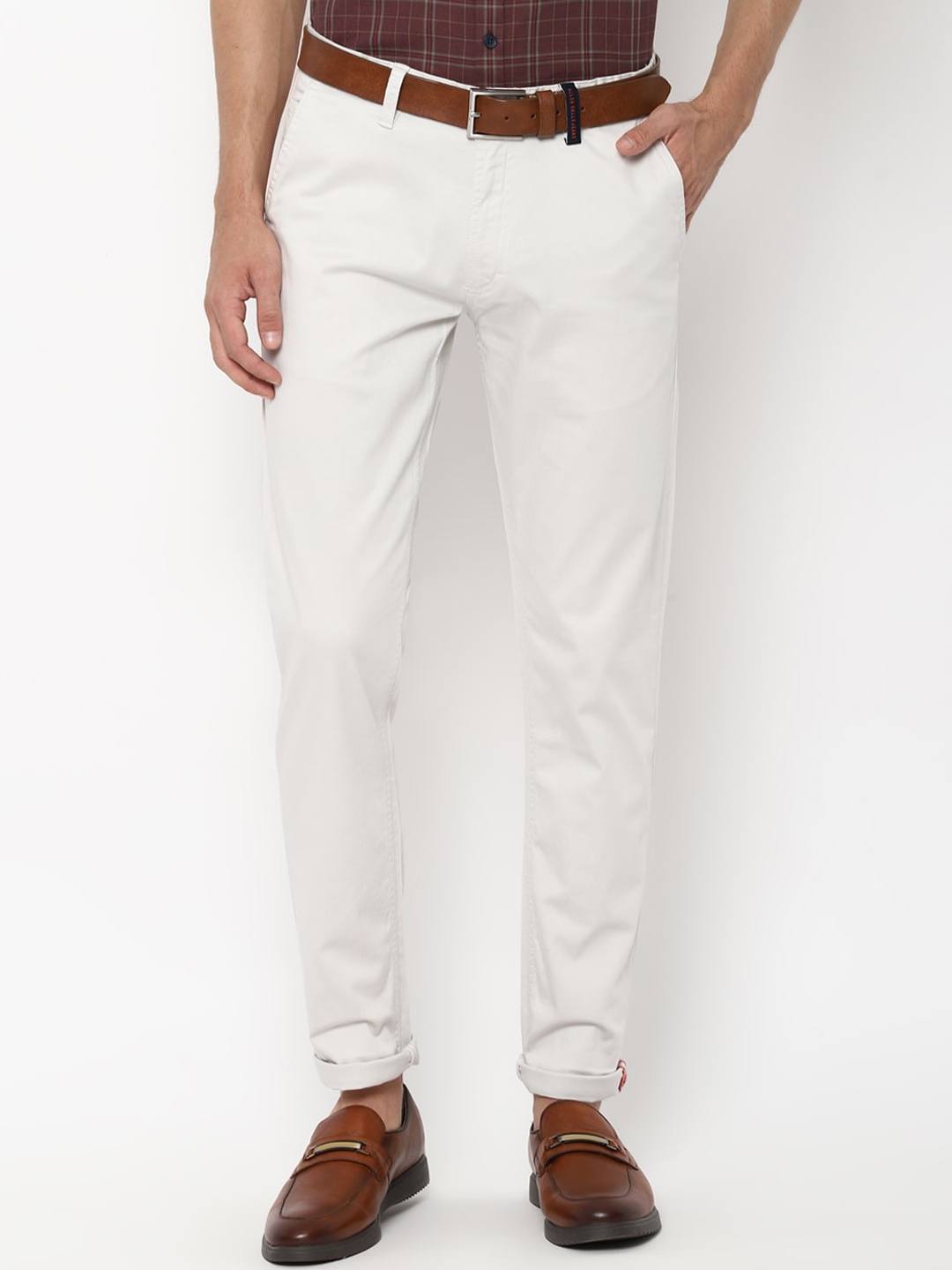 

Allen Solly Sport Men White Slim Fit Trousers