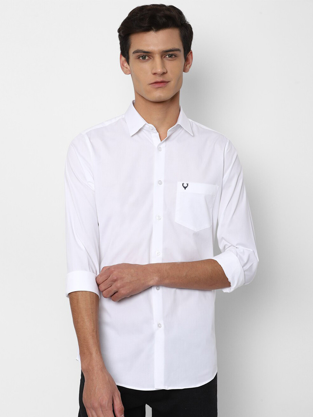 

Allen Solly Men White Slim Fit Casual Shirt