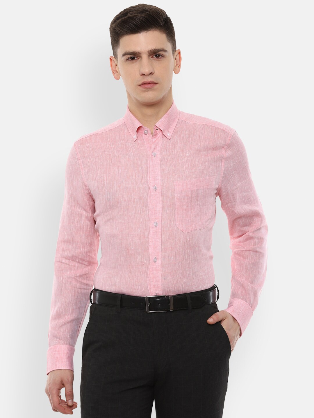 

Louis Philippe Men Pink Formal Shirt