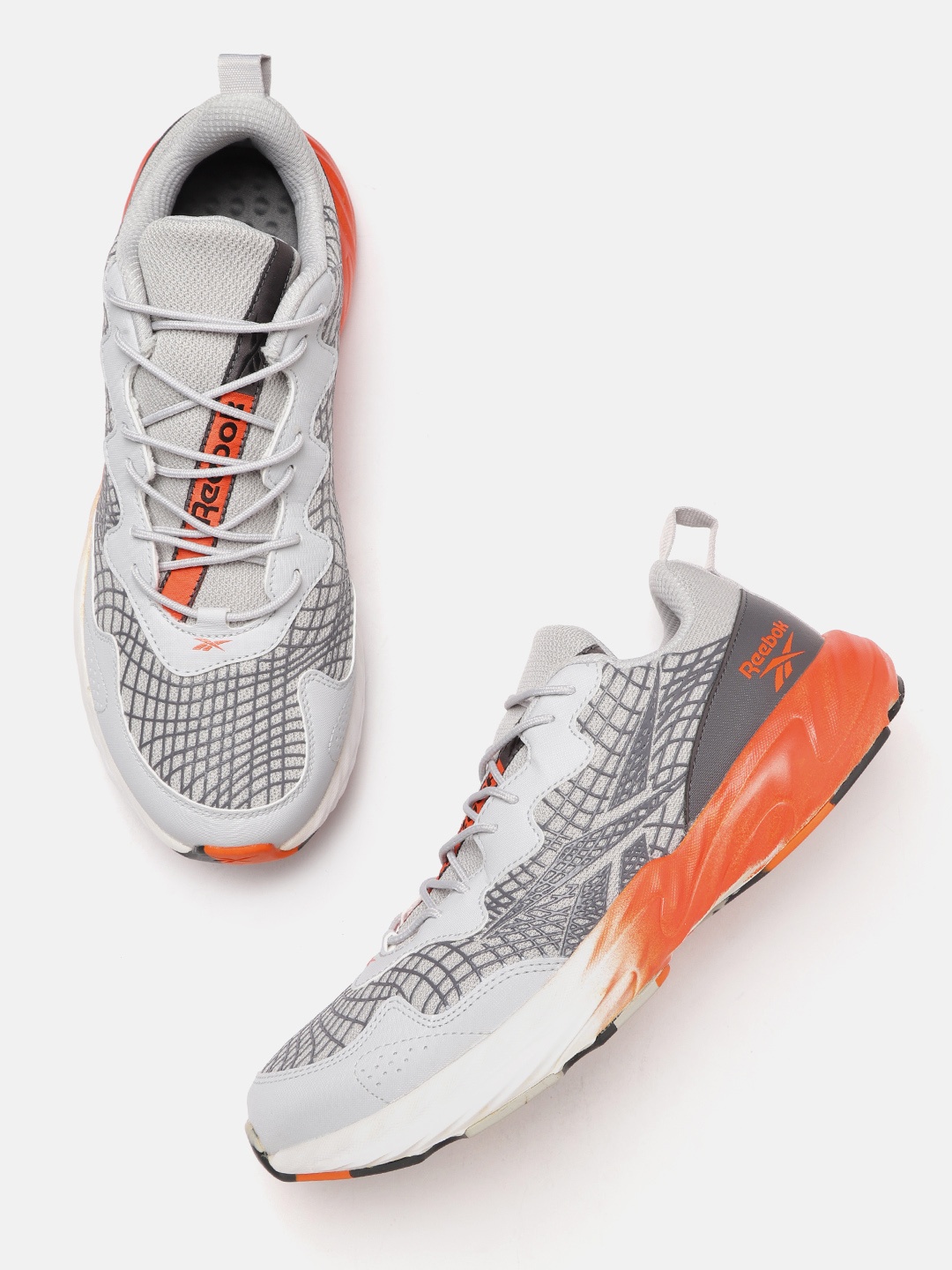 

Reebok Men Woven Design Edge Runner Shoes, Grey