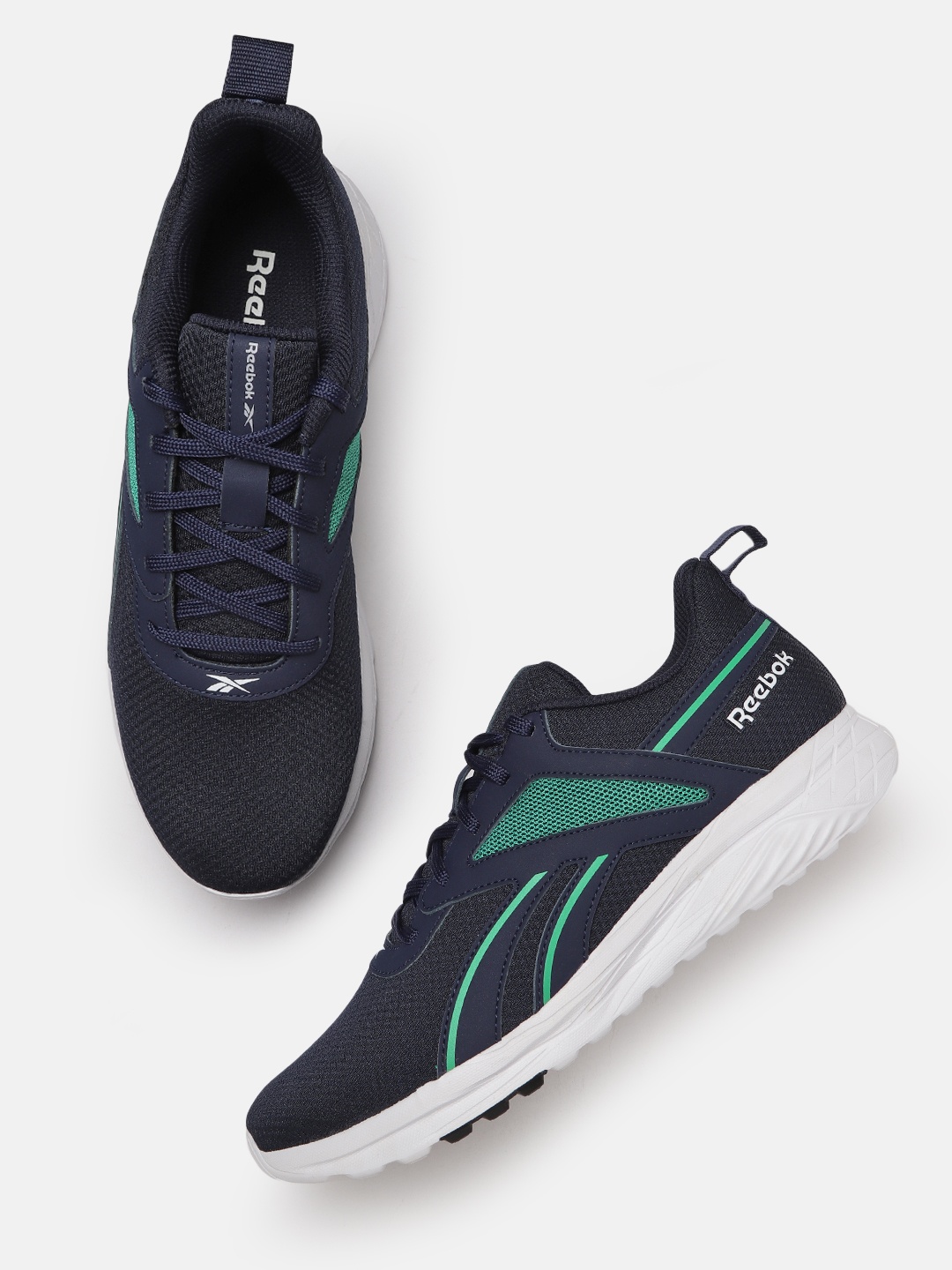 

Reebok Men Woven Design Portline 2.0 Running Shoes, Navy blue