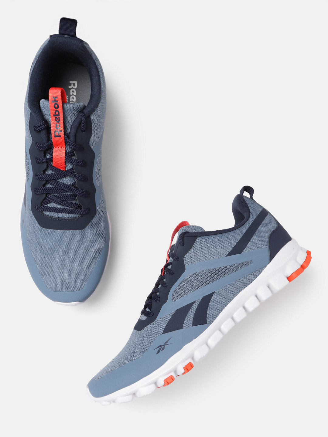 

Reebok Men Blue Woven Design Fairweather Running Shoes