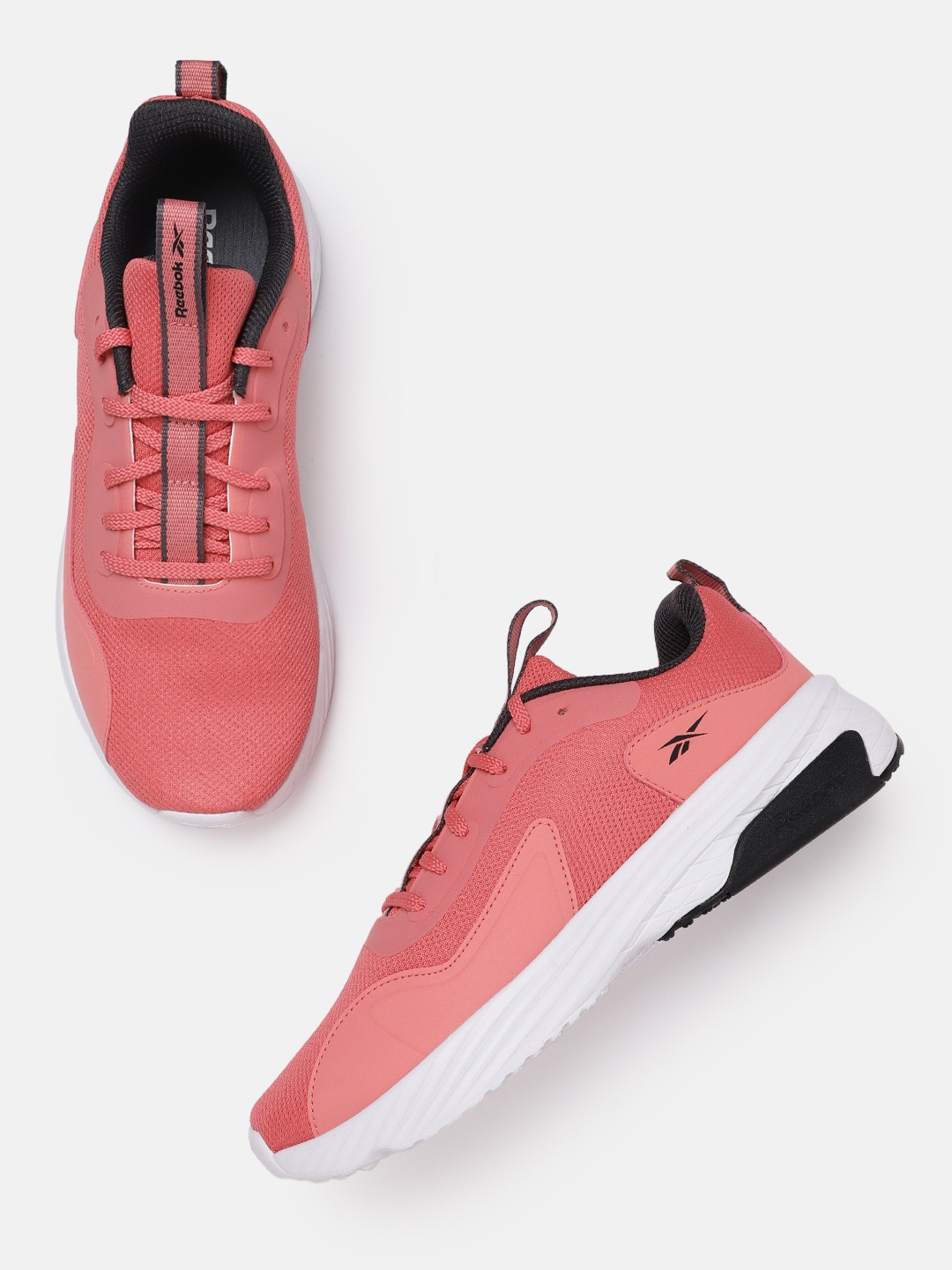 

Reebok Women Dusty Rose Pink Woven Design Z Metro Edge WS Running Shoes