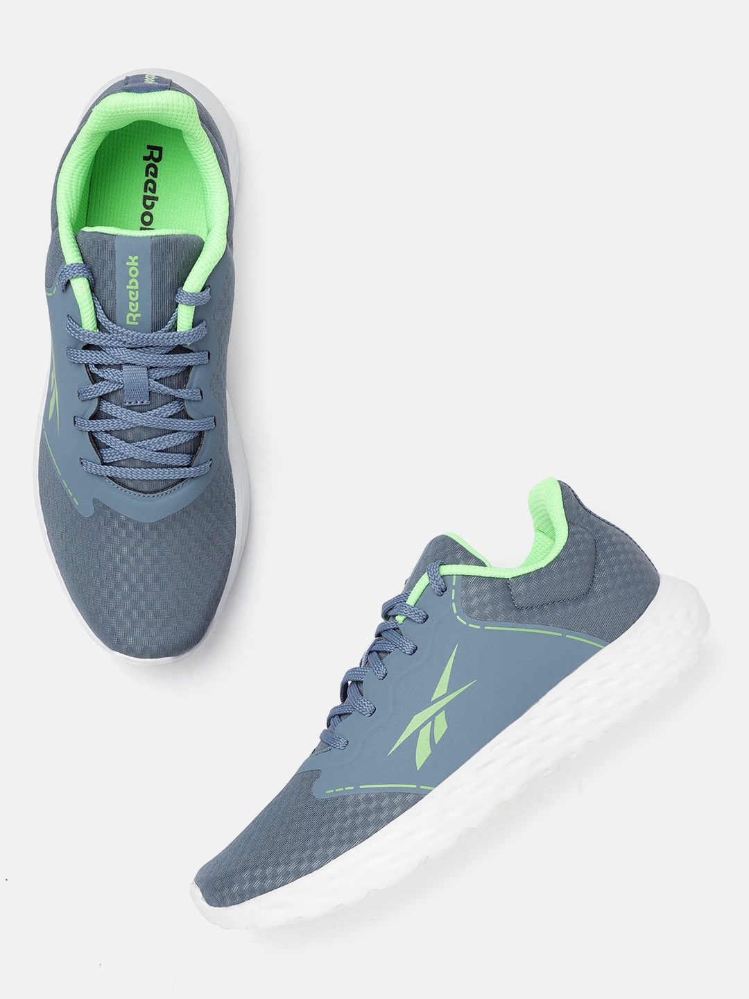 

Reebok Women Blue Woven Design Authentic Running Shoes