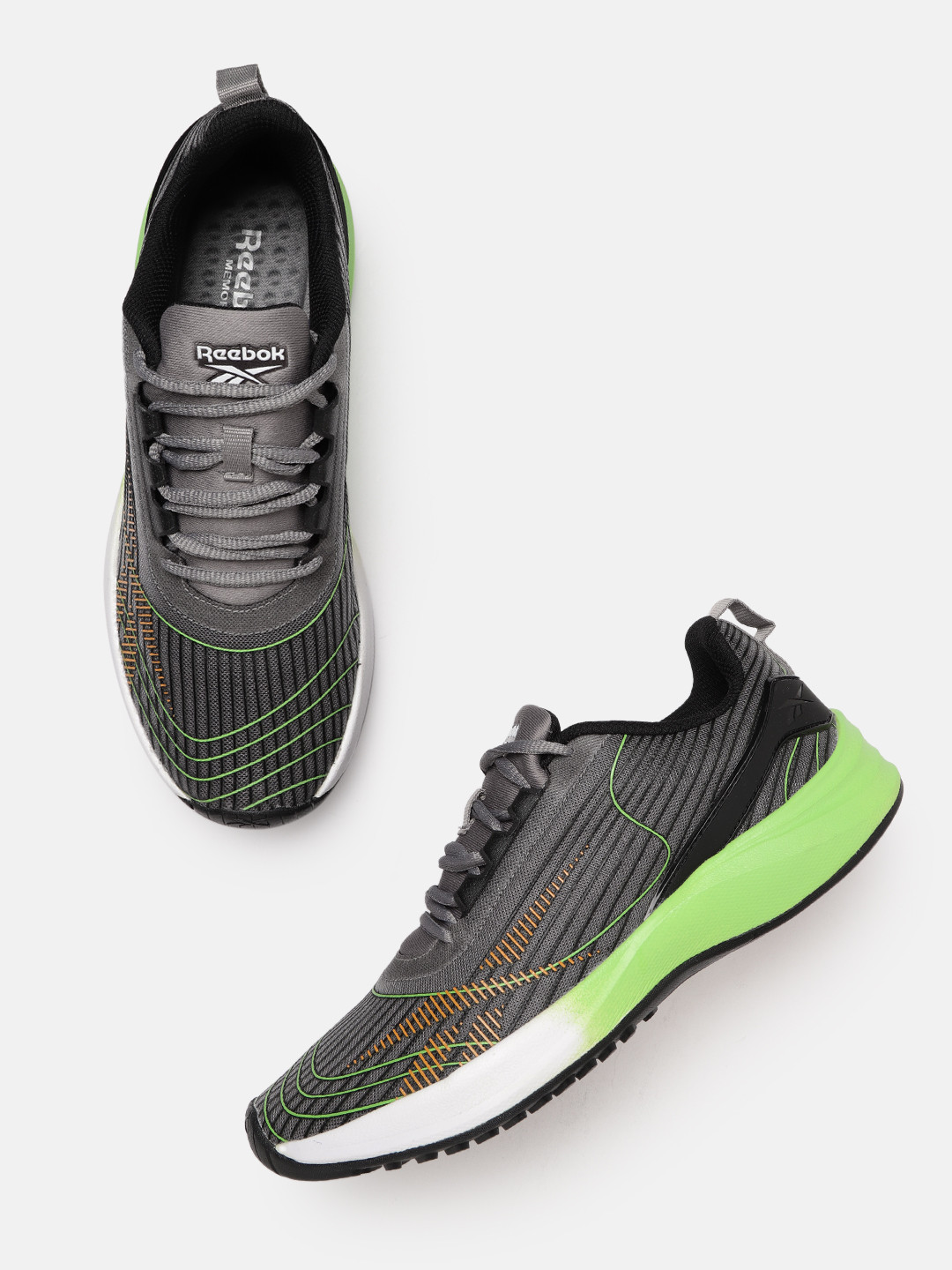 

Reebok Men Woven Design Pursuit Runner Shoes, Grey