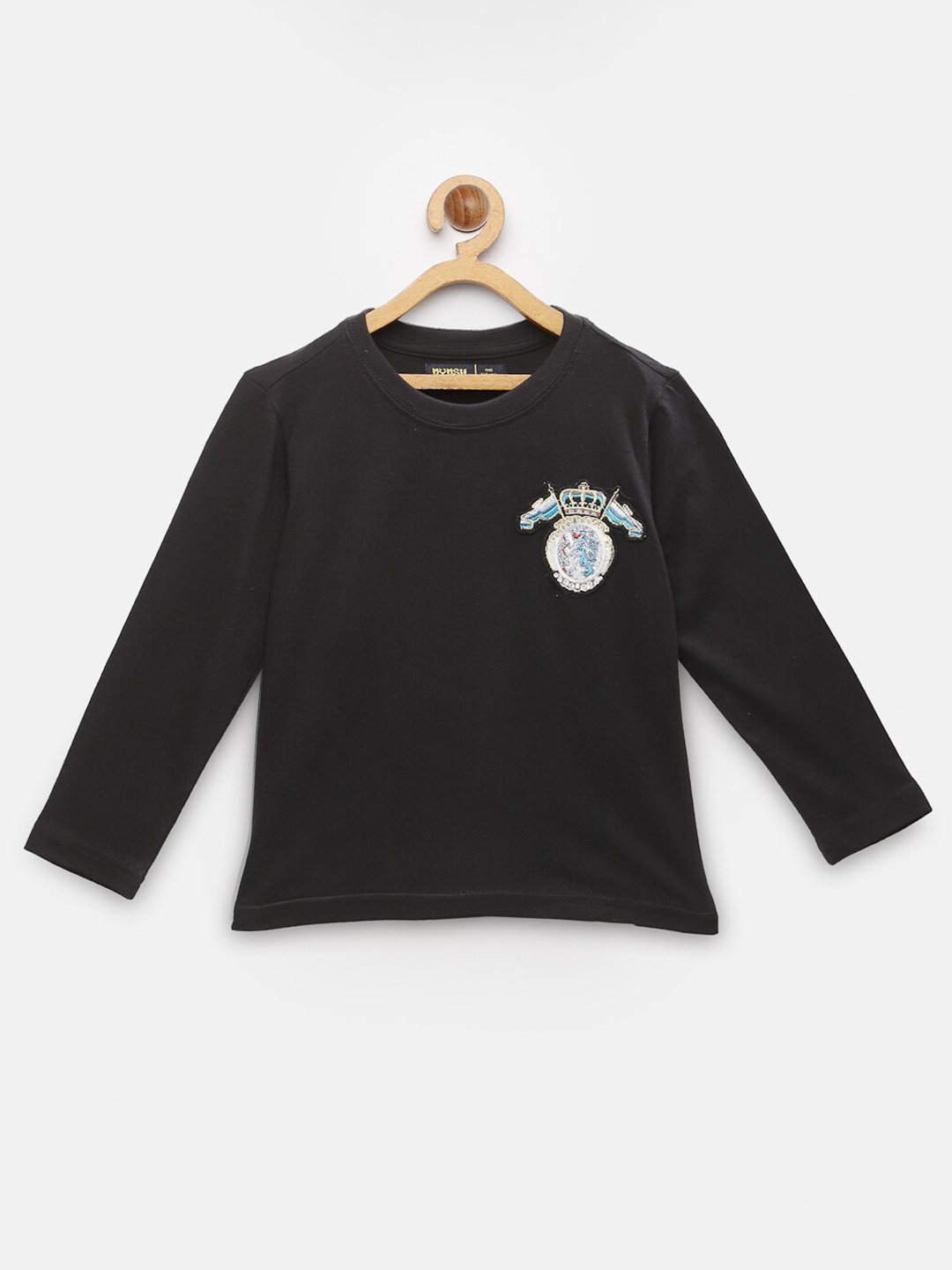 

NYNSH Boys Black Cotton T-shirt