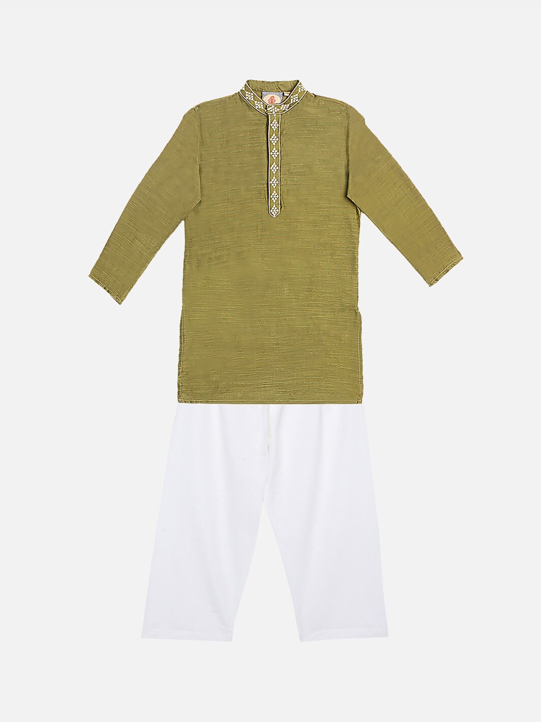 

SALWAR STUDIO Boys Green Kurta with Pyjamas