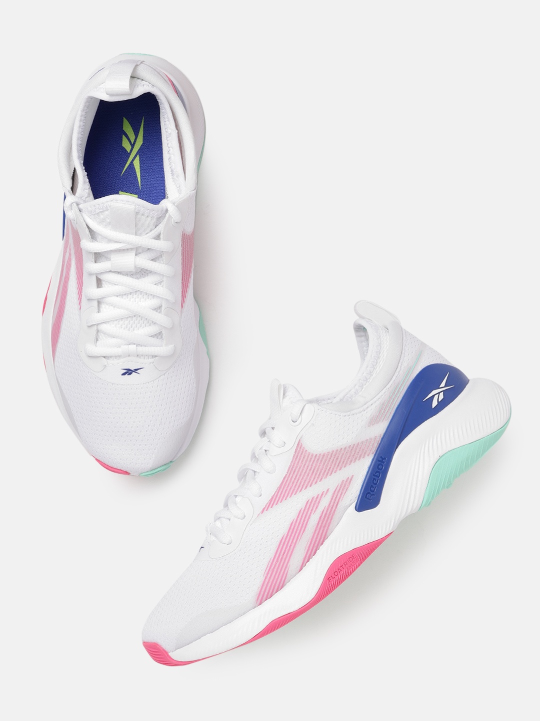 

Reebok Women White & Pink HIIT 2.0 Woven Design Training Shoes
