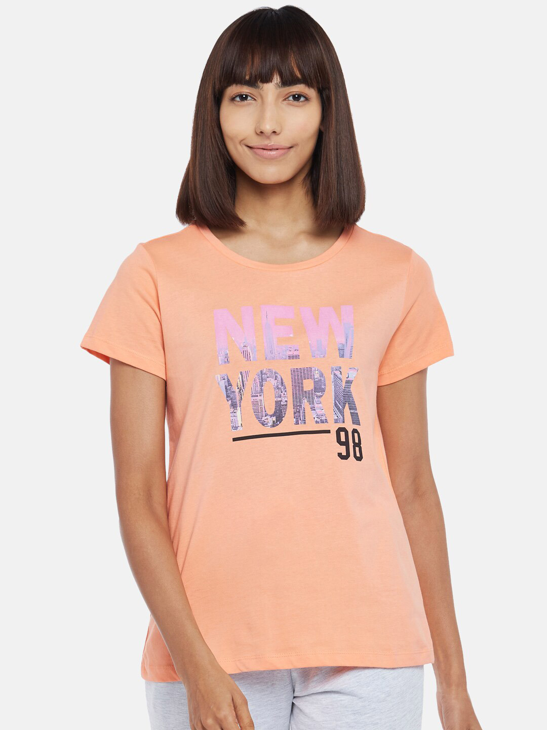 

Ajile by Pantaloons Coral Print Top