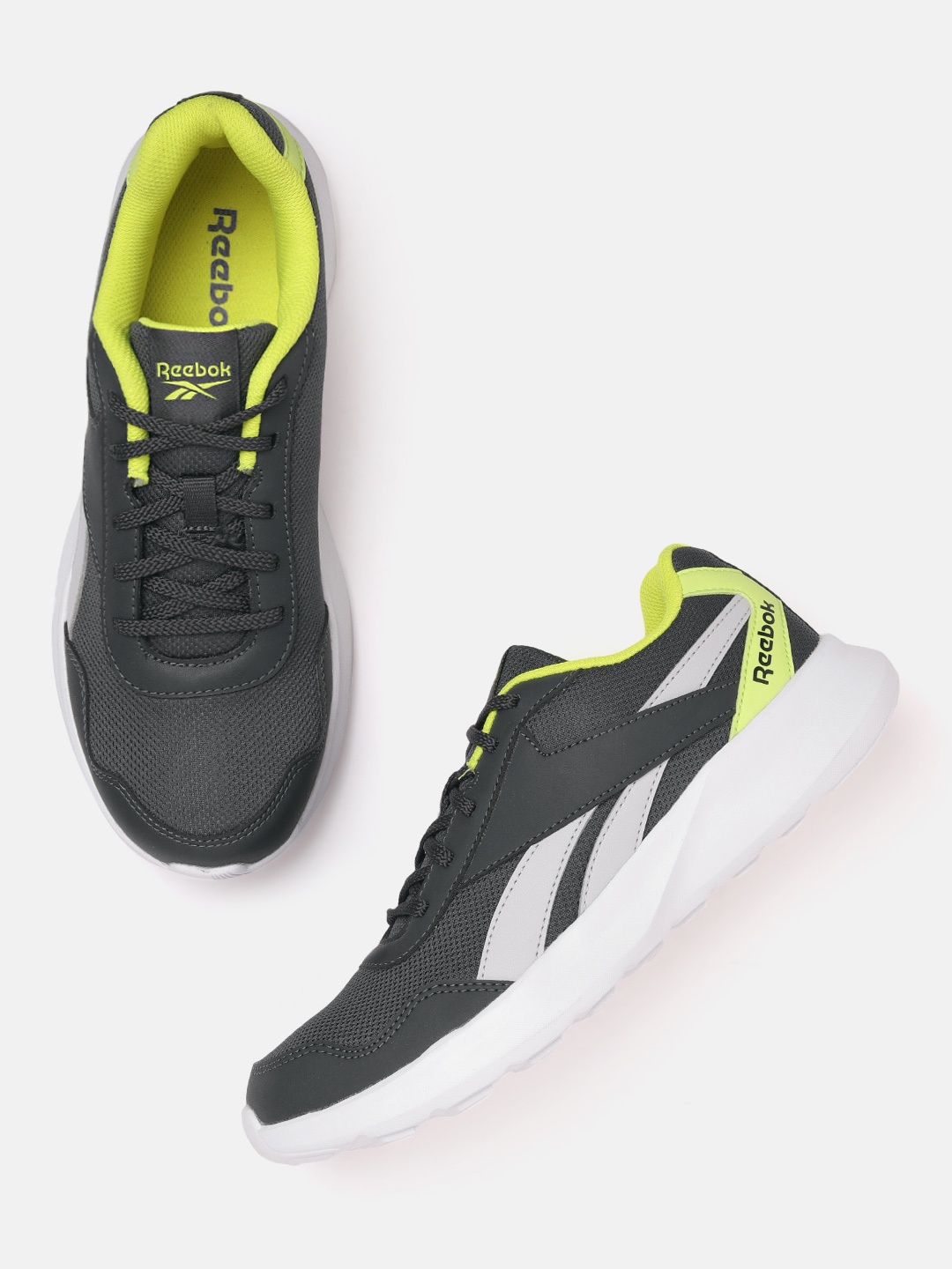 

Reebok Men Zig Dynamica 2.0 Woven Design Running Shoes, Grey