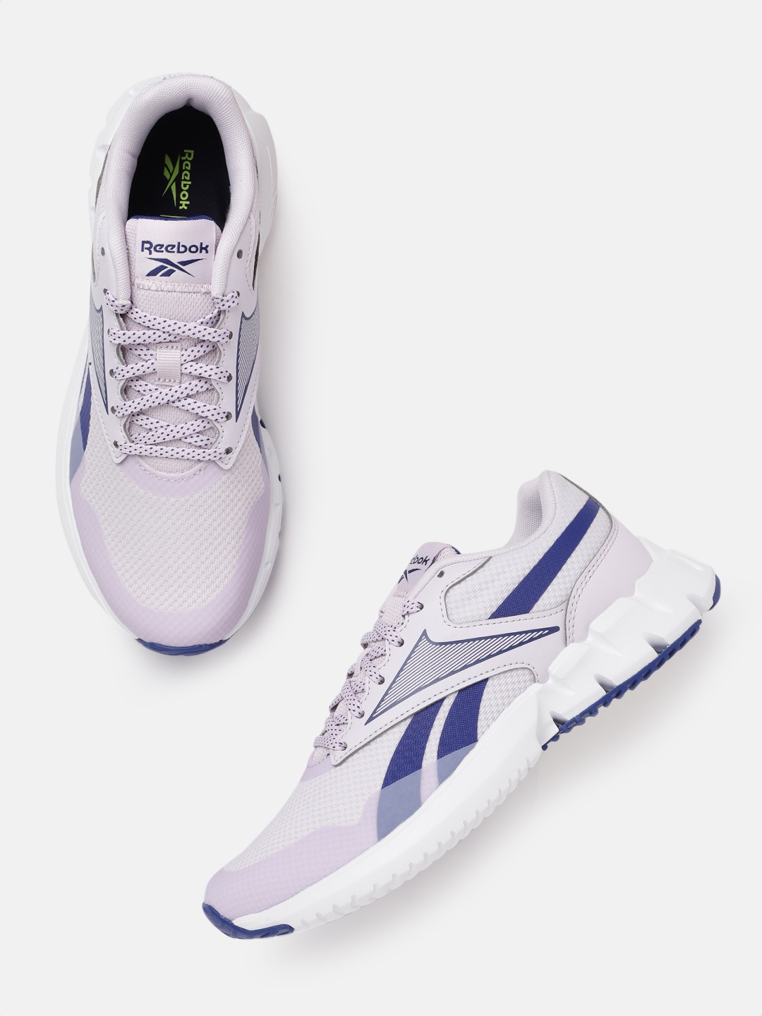 

Reebok Women Lilac & Blue Ztaur Run Woven Design Shoes, Lavender