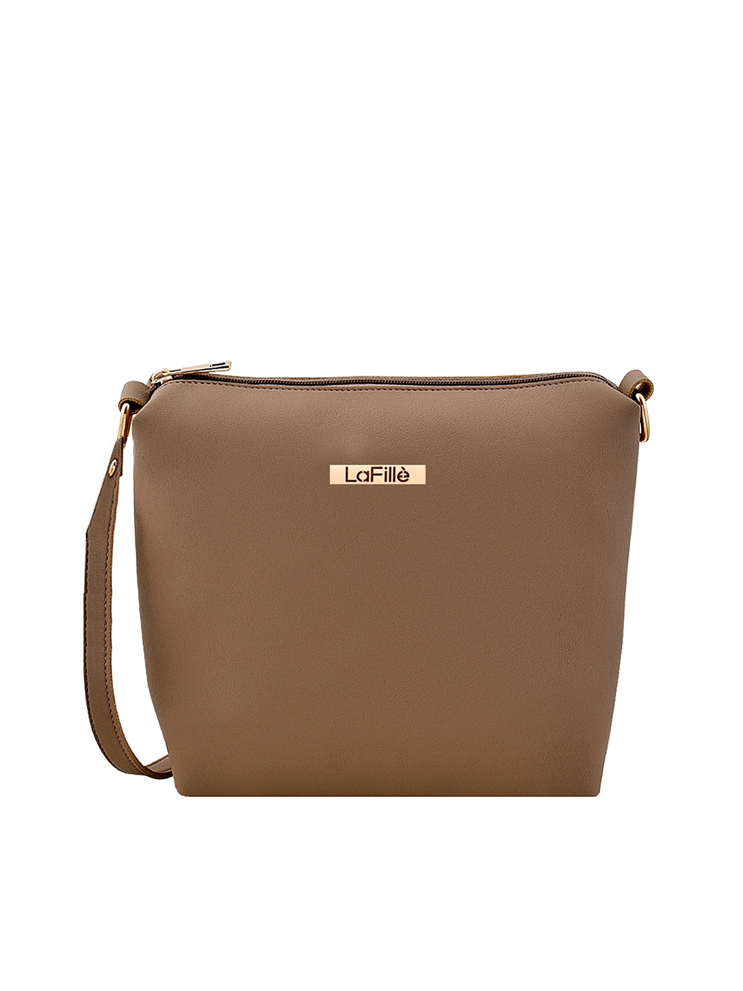 

LaFille Beige Structured Sling Bag