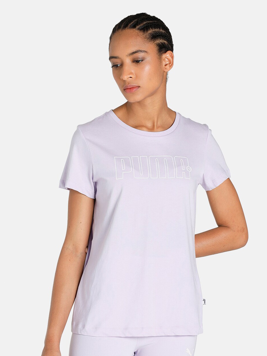 

Puma Women Lavender Rebel Graphic Regular Fit Women's T-shirt