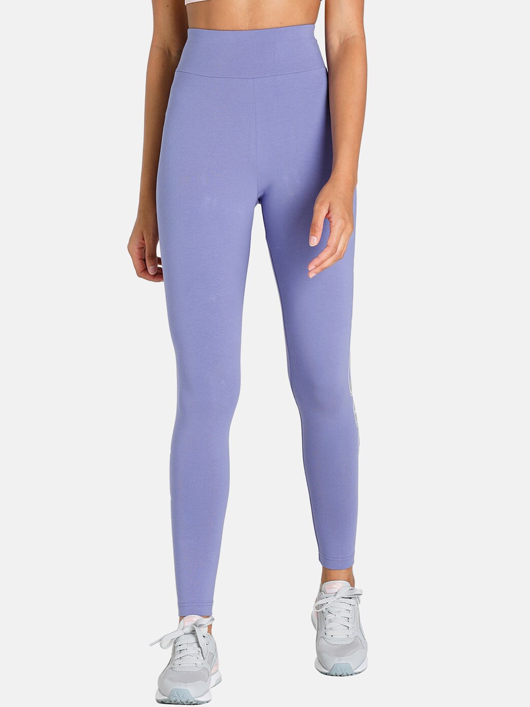 

Puma Women Blue Solid Rebel High Waist Tights