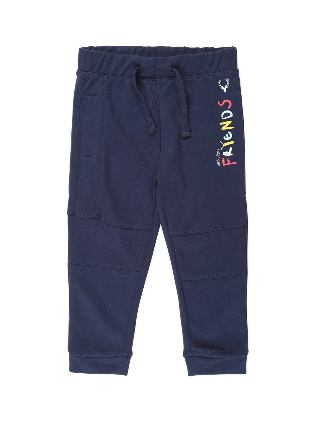 

Allen Solly Junior Boys Navy Blue Printed Pure Cotton Joggers