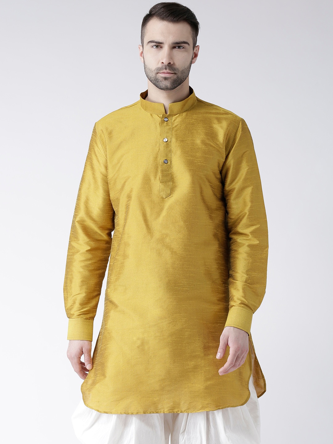 

DEYANN Men Yellow Kurta