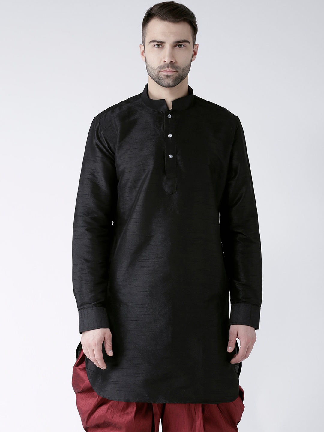 

DEYANN Men Black Pathani Kurta