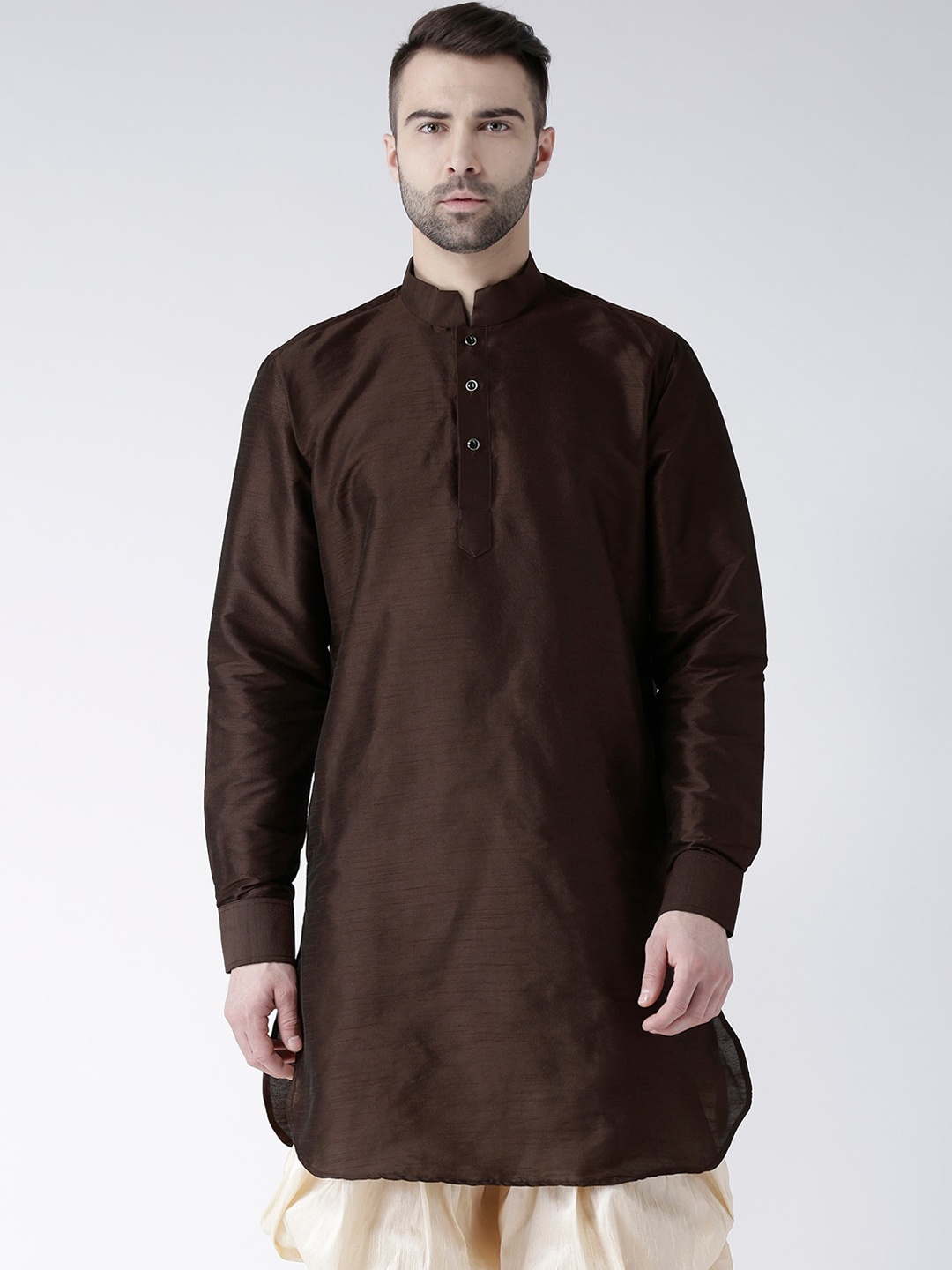 

DEYANN Men Brown Pathani Kurta