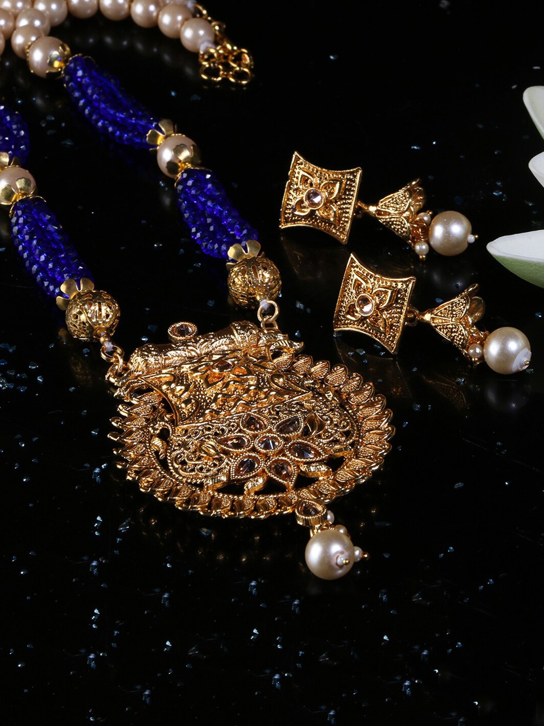 

LIVE EVIL Multicoloured Gold-Plated Jewellery Set, Multi