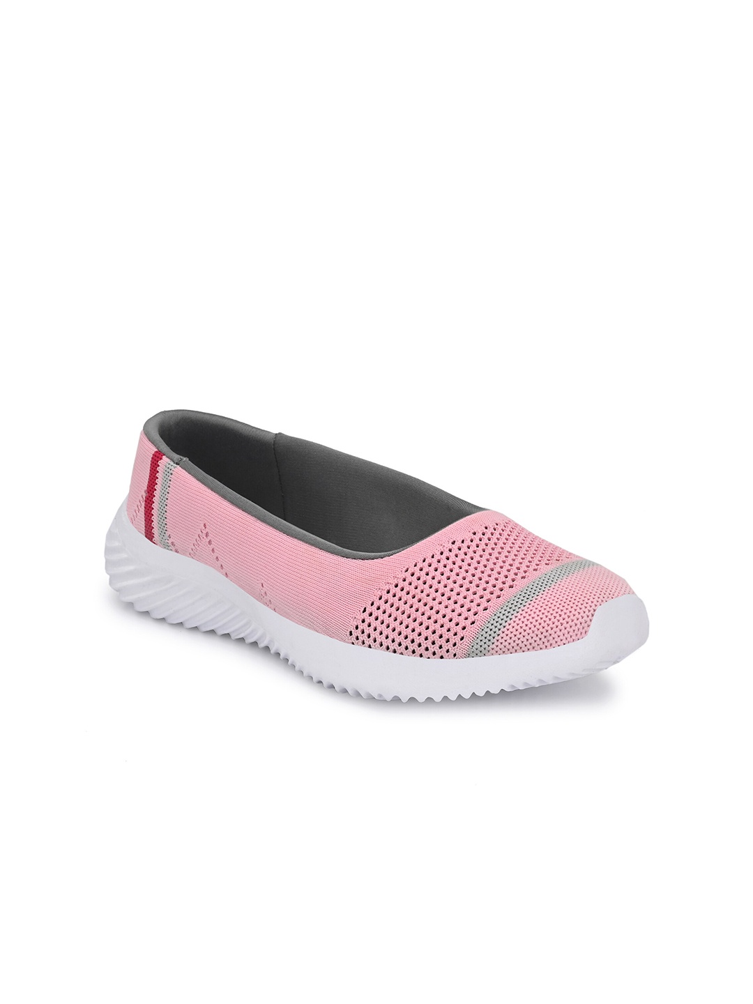 

Yuuki Women Pink Mesh Walking Non-Marking Slip On Shoes
