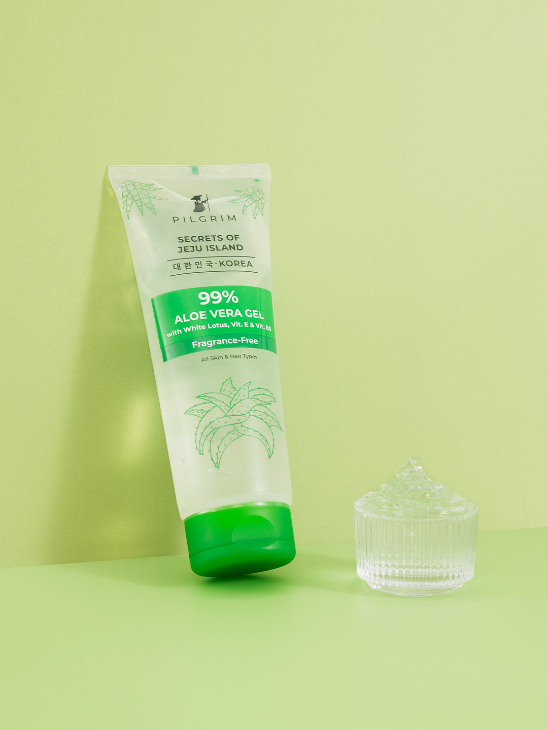 

Pilgrim Unisex Aloe Vera Gel With Vitamin E For Glowing Skin & Hair 200 gm, Teal