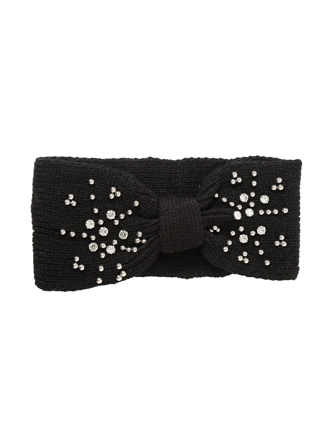

FabSeasons Women Black & Silver-Toned Beanie