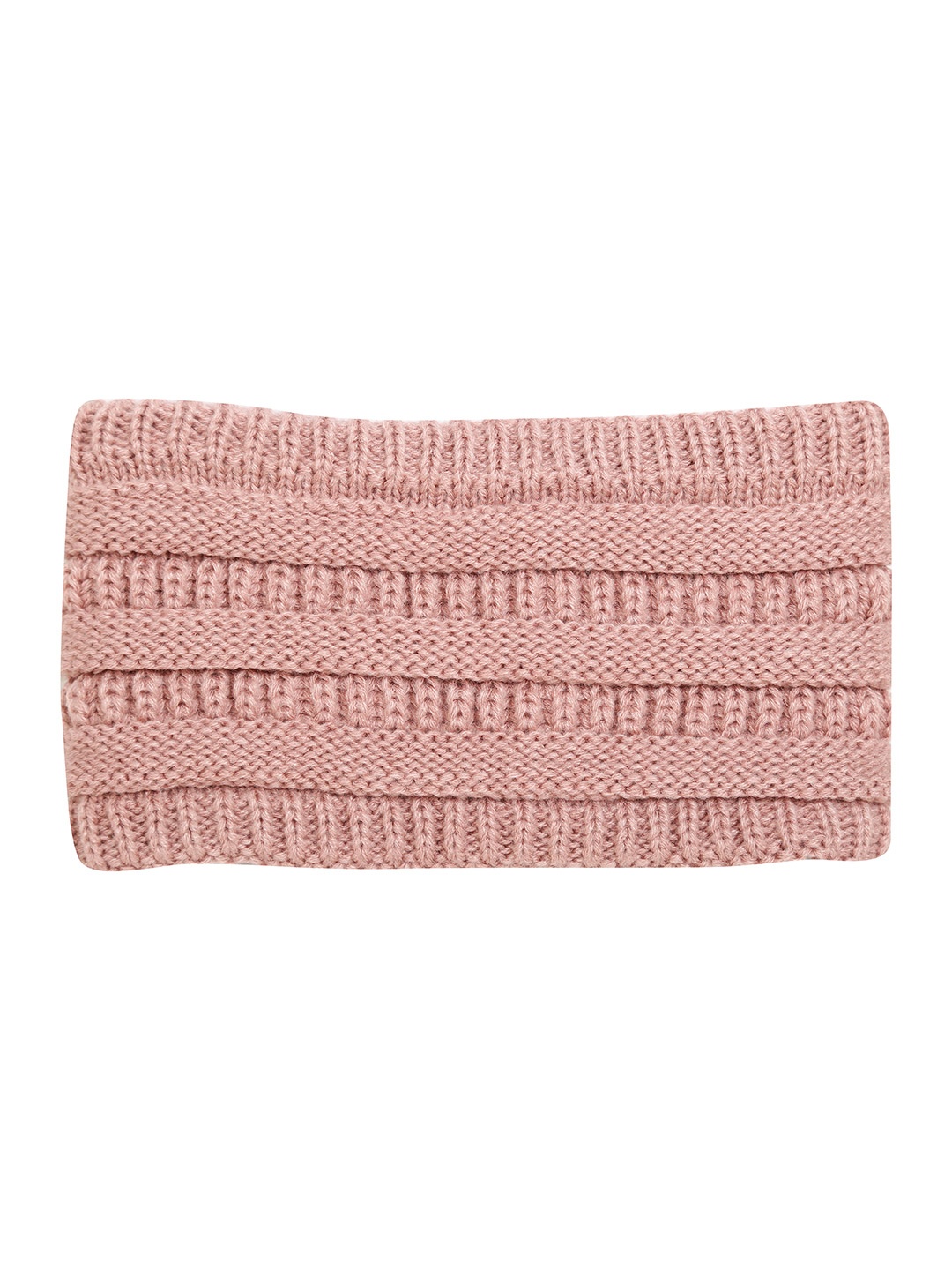 

FabSeasons Women Peach-Coloured Self Design Acrylic Woolen Ear Warmer