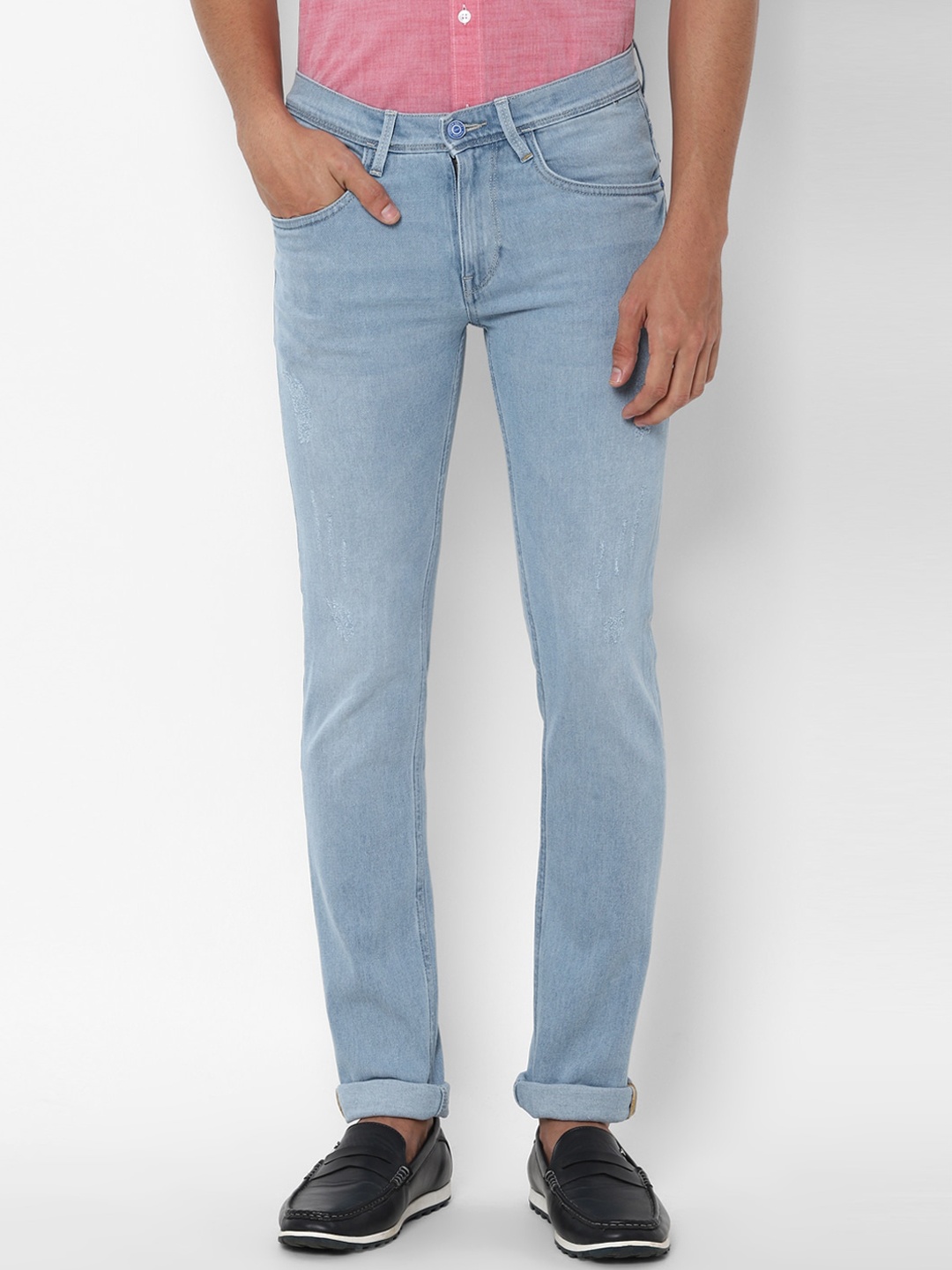 

Allen Solly Men Blue Skinny Fit Heavy Fade Jeans