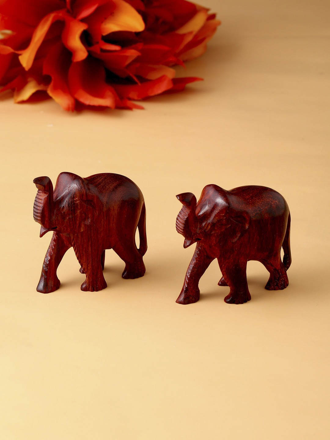 

RDK Maroon Natural Hamdemade Sandalwood 2 Elephants