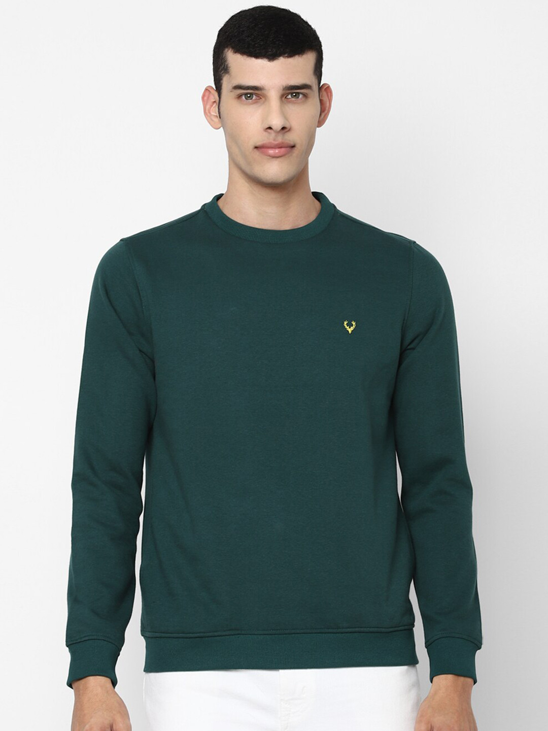 

Allen Solly Men Green Cotton Sweatshirt