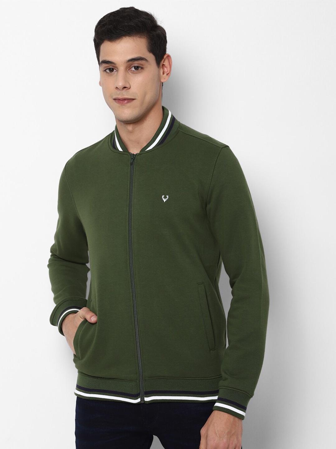 

Allen Solly Men Green Sweatshirt
