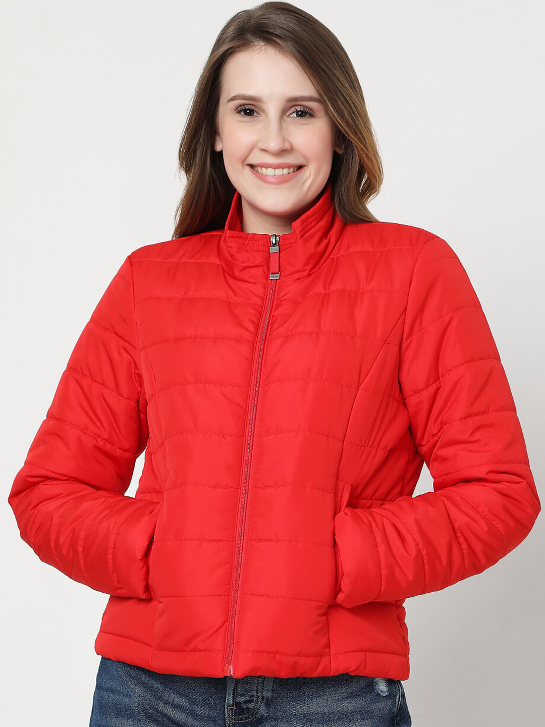 

Vero Moda Women Red Padded Jacket