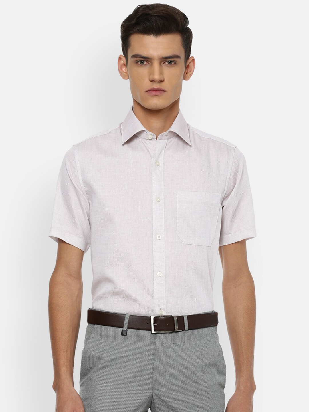 

Louis Philippe Men Grey Formal Shirt