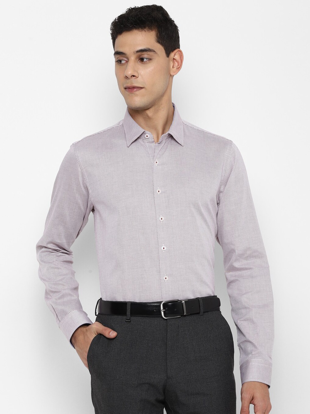 

SIMON CARTER LONDON Men Maroon Formal Shirt