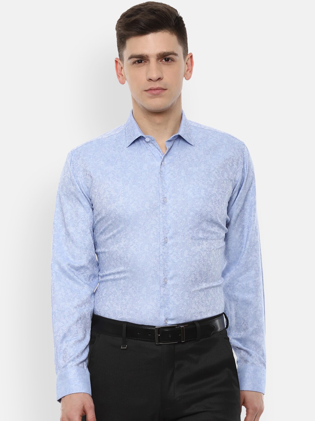 

Van Heusen Men Blue Formal Shirt