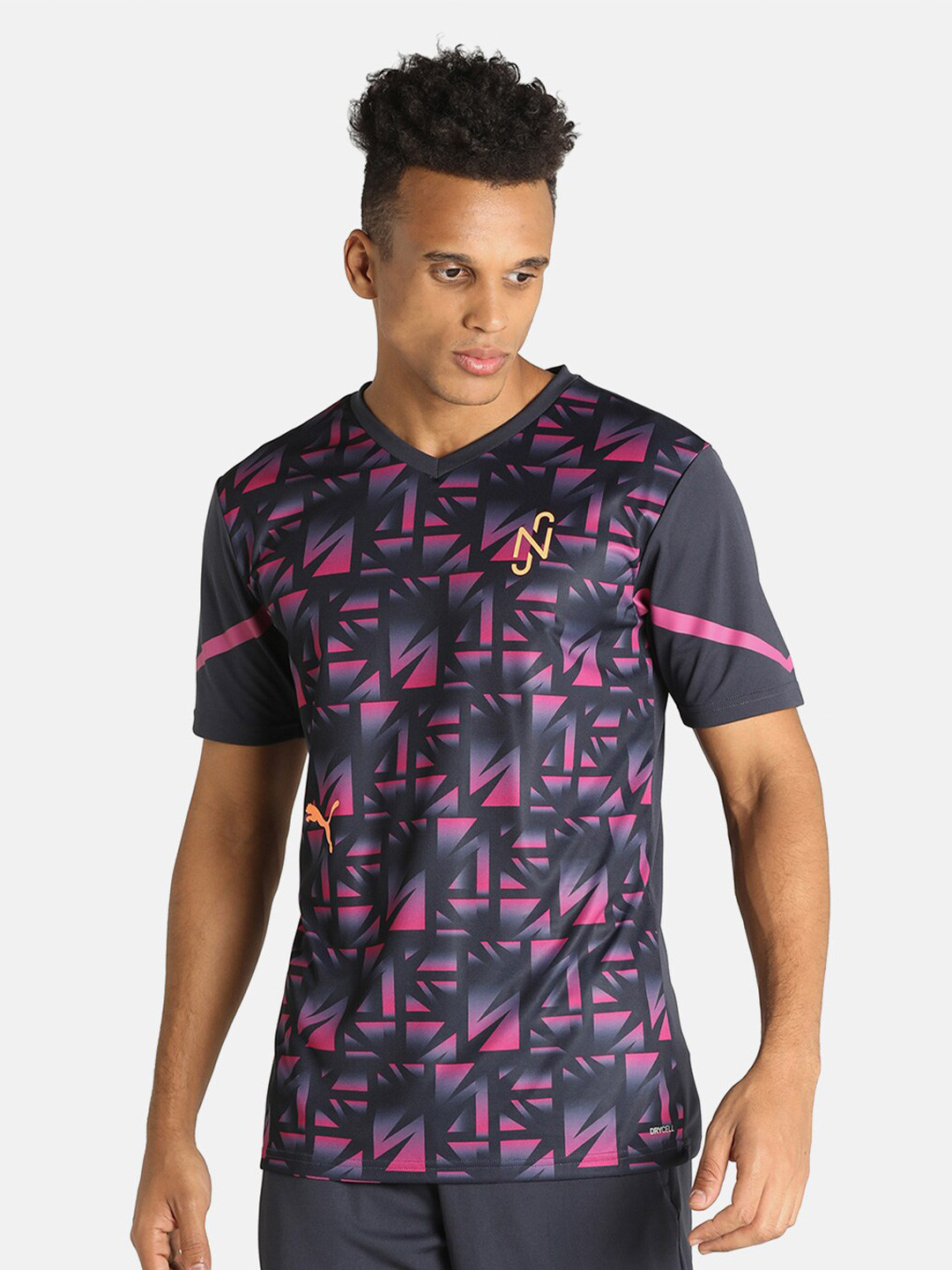 

Puma Men Black & Pink Neymar Jr. Flare Jersey