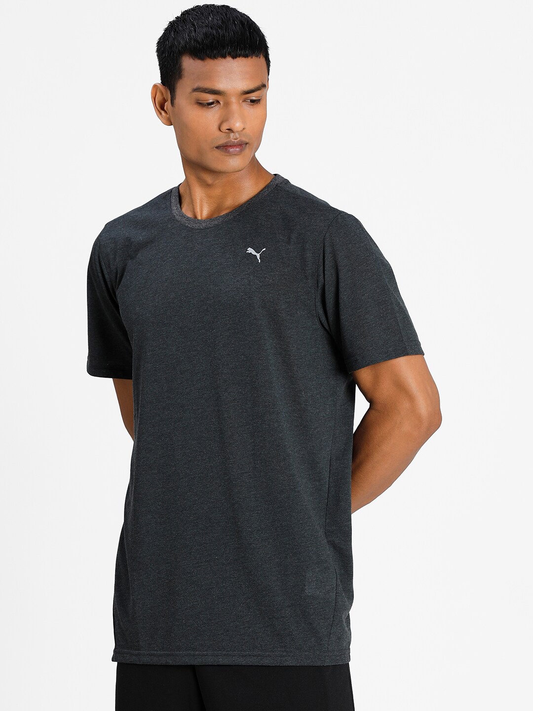 

Puma Men Grey Performance Heather Training T-shirt