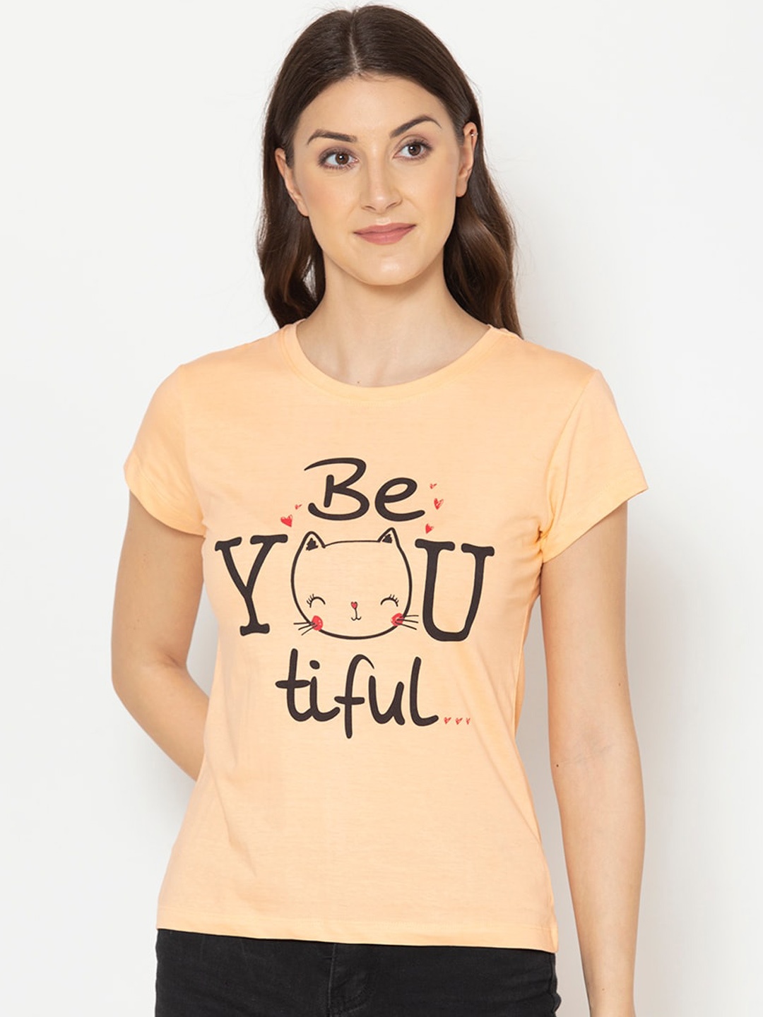 

Lounge Dreams Woman Orange Pure Cotton T-Shirt