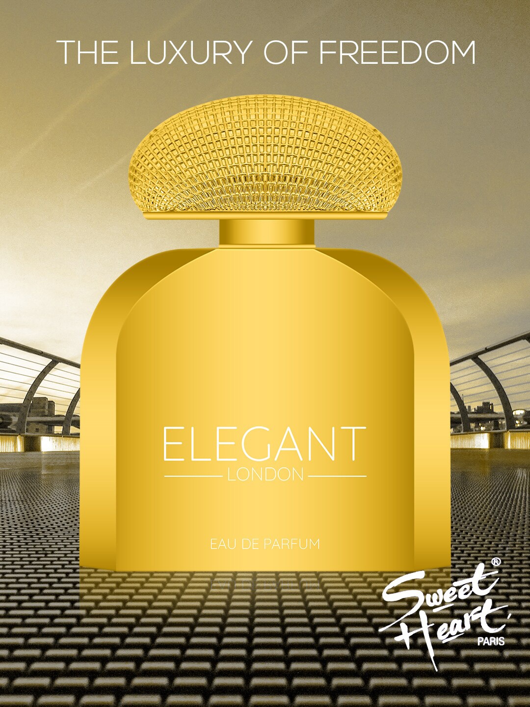 

Sweetheart Gold-Toned Elegant London Eau De Parfum 100 ml