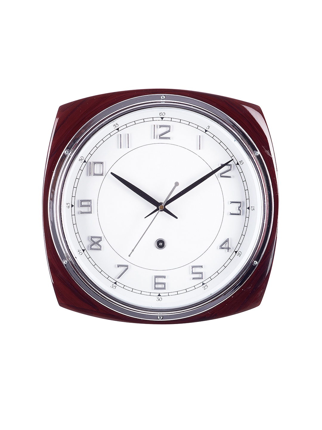 

eCraftIndia White 31.7 cm x 31.7 cm Analogue Wall Clock