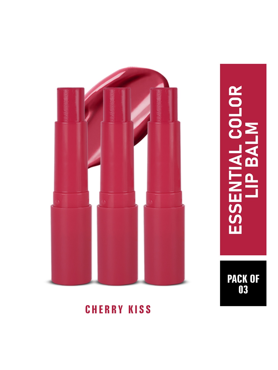 

Half N Half Pack Of 3 Red Cherry Kiss Essential Color Lip Balm, 3.5Gm
