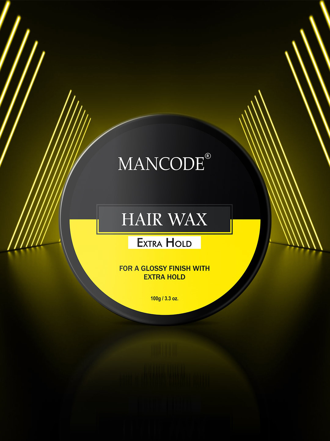 

MANCODE Men Extra Hold Styling Hair Wax 100g, Black